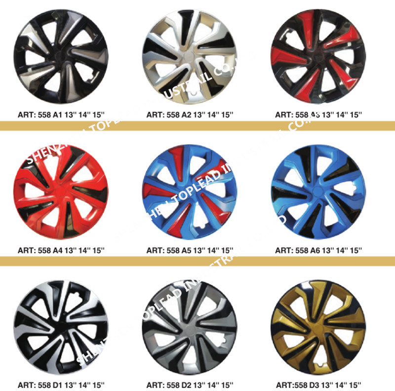 Factory Price PP/ ABS Anti-Wear Black and Lemon Yellow Car Wheel Rims