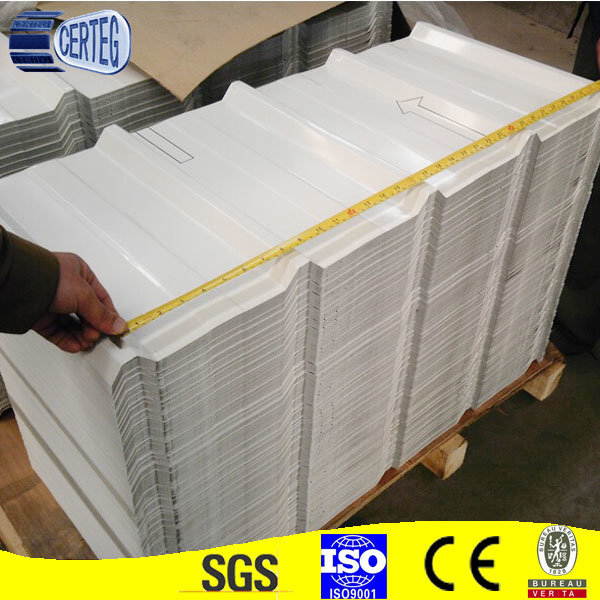 PPGI Galvanized Color Coated Corrguated Profile Steel Sheet / Plate