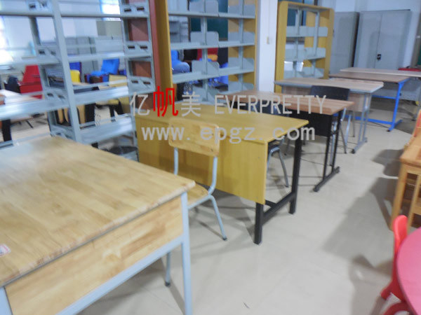 Wood and Metal Teacher Table Desk, Teacher Table for Sale