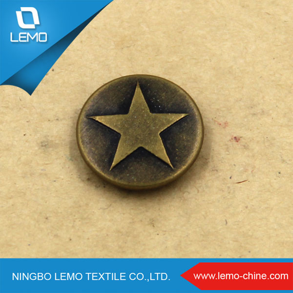 Wholesale Custom Logo Embossed Jeans Button for Women Dress