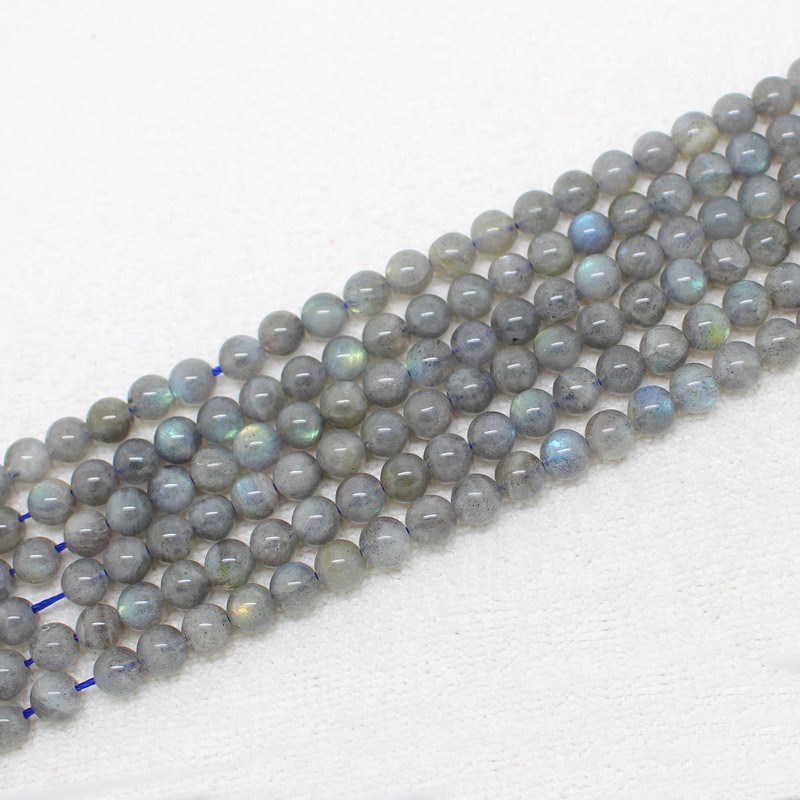 Wholesale Natural Labradorite Stone Bead Round Shape 5mm 6mm