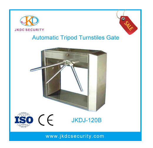 Stainless Steel Automatic Tripod Turnstile with Intrusion Security Alarm