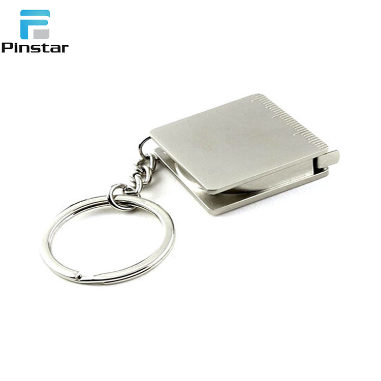 Made in China Cheap Shiny Silver Metal Blank Keychain