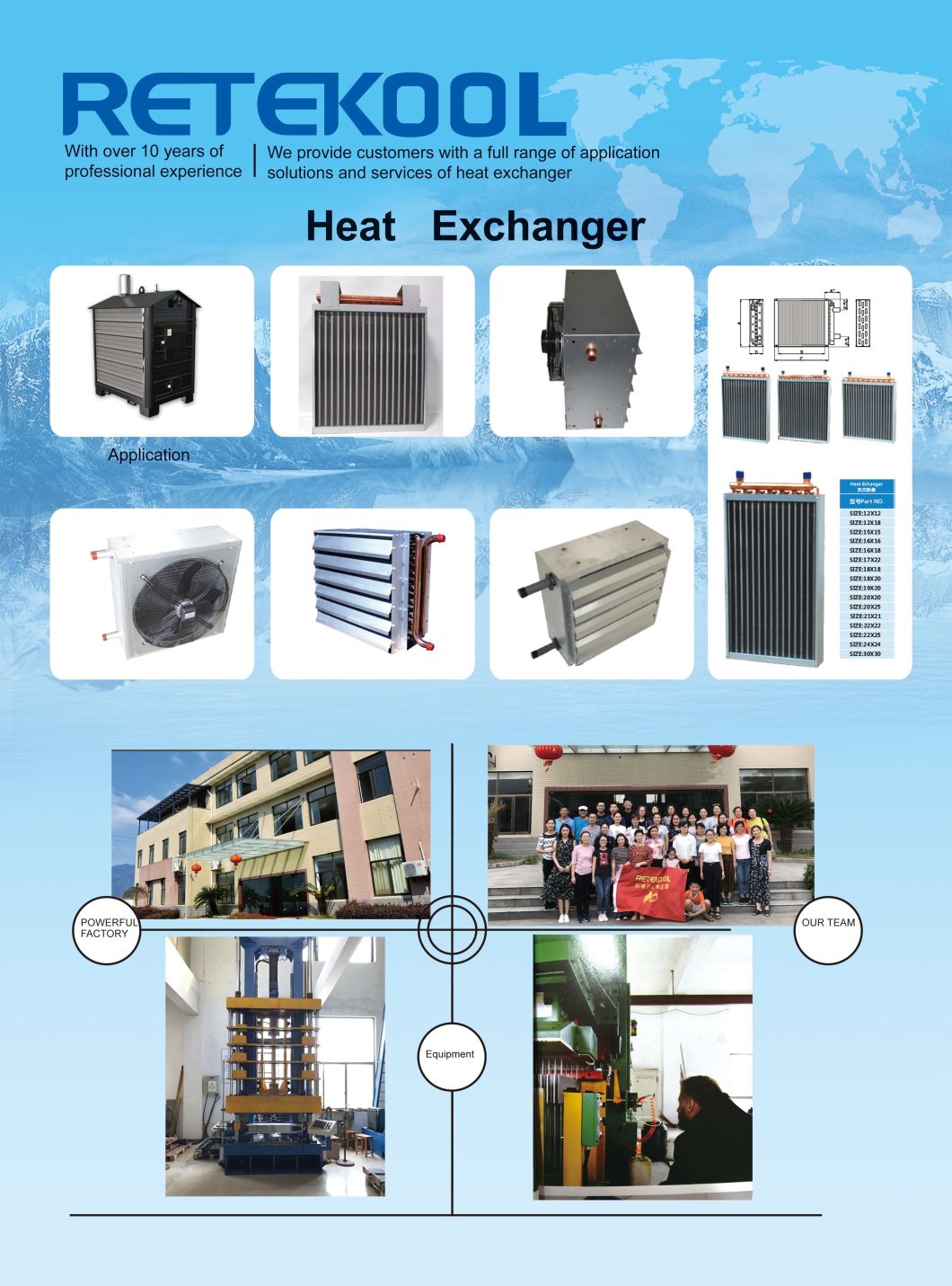 Copper Tube Aluminum Fin Refrigeration Evaporator for Refrigeration Equipment