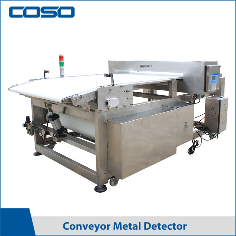 Food Grade Conveyor Belt Metal Detector with Lifting Rejection System