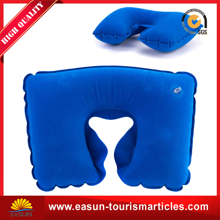 Office Sleeping Easy Carry PVC Inflatable Neck Pillow