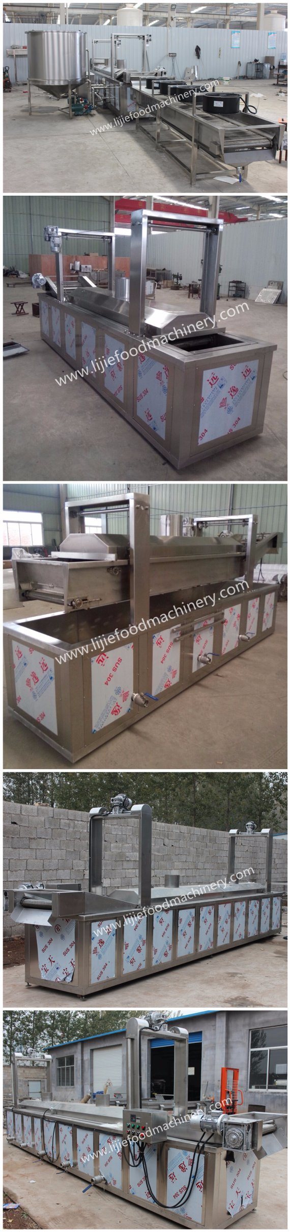 Reasonalble Design Advance Professional Nuts Food Batch Frying Machine