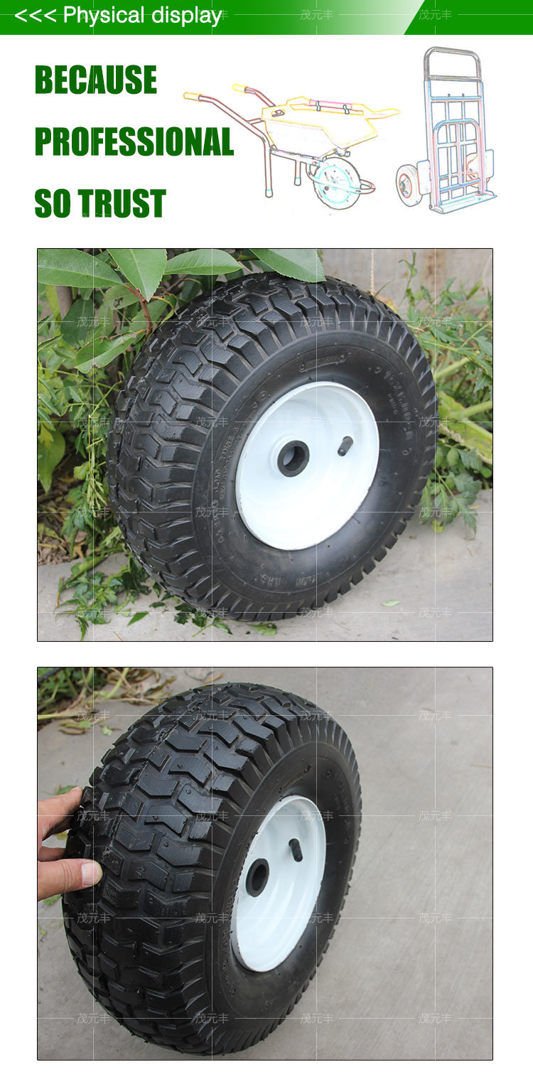 15*6.00-6 Pneumatic Wheels for Wheelbarrows and Trailers