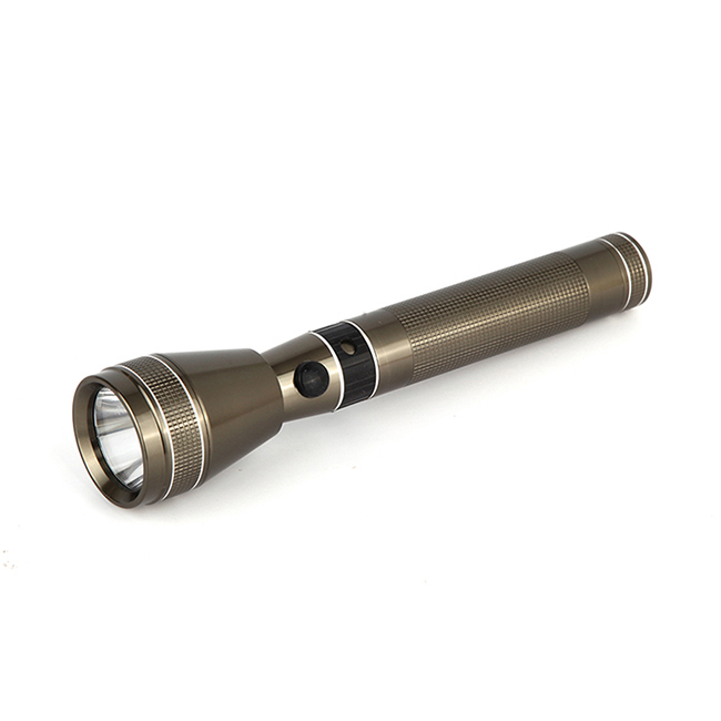 Factory Price Gold High Power Rechargeable LED Torch Flashlight