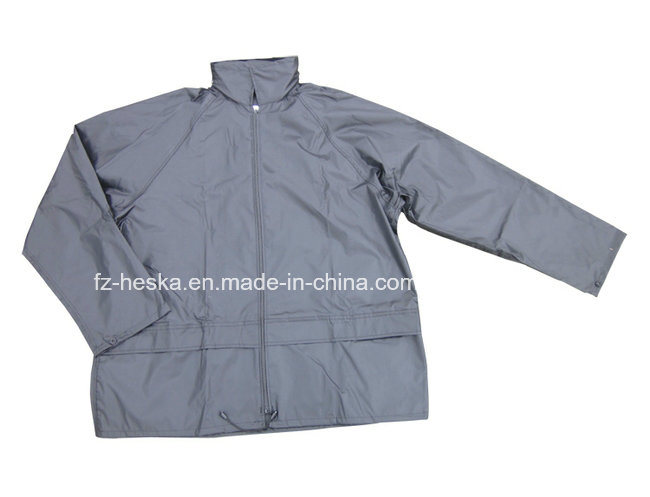 Wholesale Workwear Cheap Rainsuit Mens Rainwear with PVC