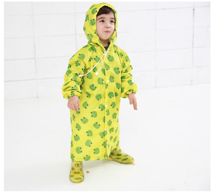 2~6 Years Old Baby Kids Hooded Jacket Children Girl Boy Rain Coat Poncho Raincoat Cover Cartoon Balloon Print Tour Rainwear 2018