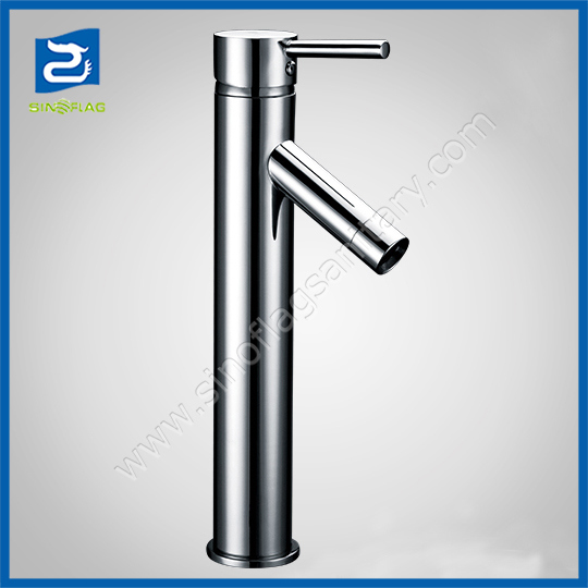 Round Tall Swivel Bathroom Tapware Wash Basin Water Mixer Tap