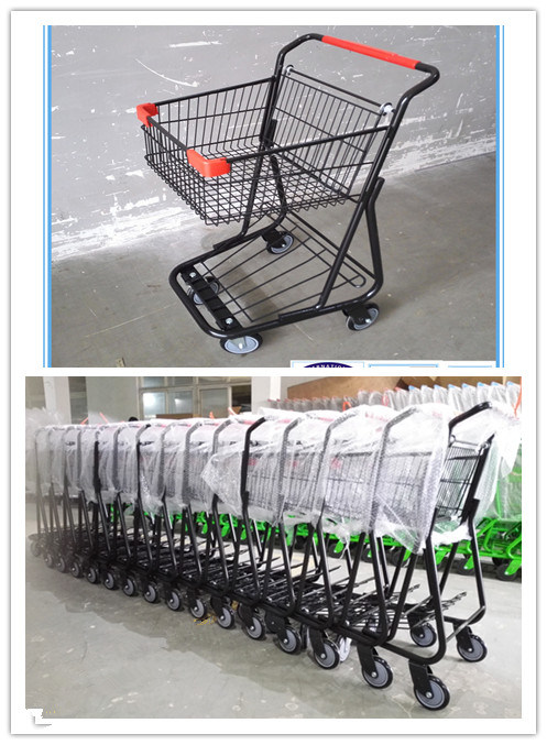 Canada Style Double Baskets Shopping Trolleys for Wholesale