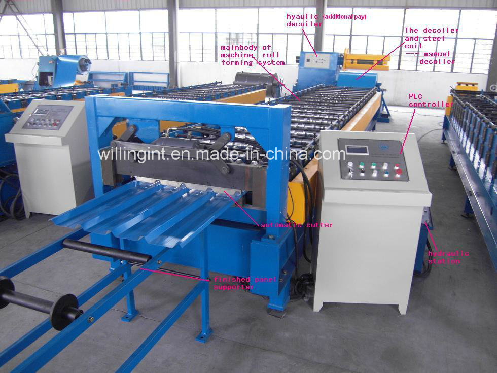 Hot Trapezoidal Steel Profile Machine/ Roof Roll Forming Machine