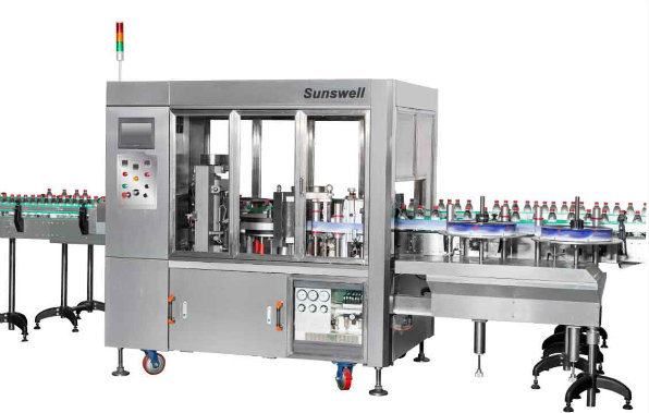 Stocked Hot Glue Bottle Filling Capping and Labeling Machine