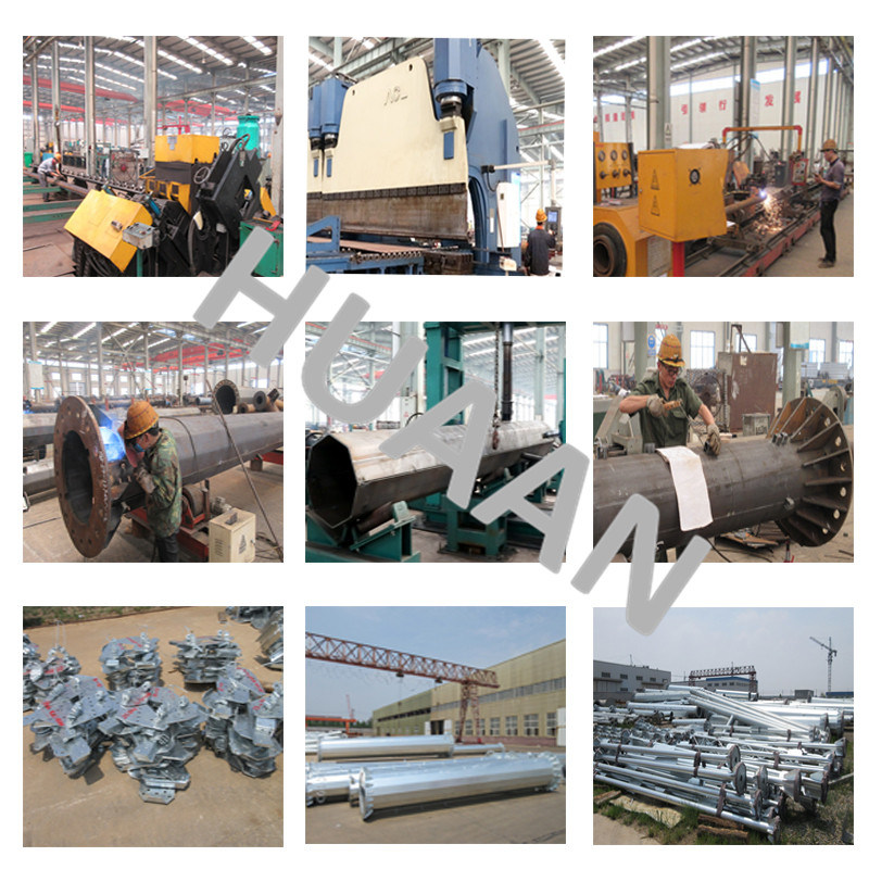Electric Power Transmission Line Tension Steel Tube Pole