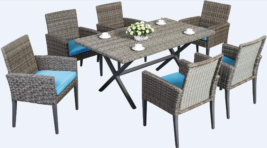 100% Plastic Wood for Outdoor Furniture Park Furniture with Chair