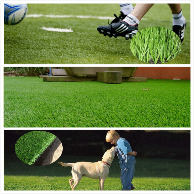 3/16inch Decoration Artificial Synthetic Grass Lawn Turf for Field Landscaping