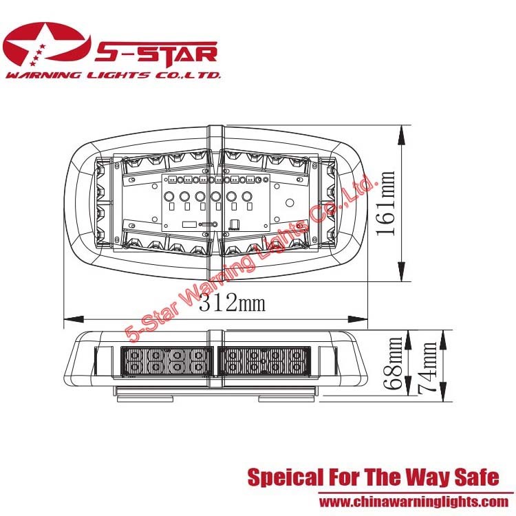 Super Bright 1W LED Mini Strobe Flashing Beacon