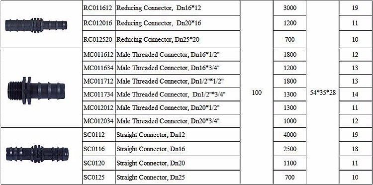 Plastic Drip Barb Elbow Connector Fitting Hose Pipe