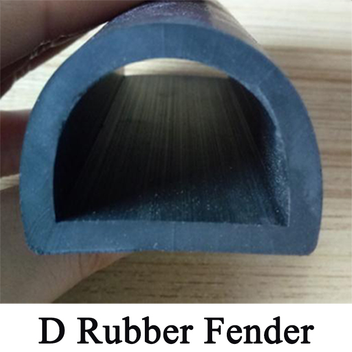 Extruded D Type Rubber Fenders