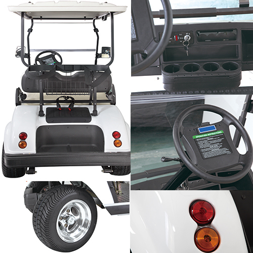 Basic Golf Cart 2 Seater Utility Vehicle Used in Golf Course