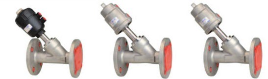 Dn25 Dn32 Plastic Actuator with Thread Pneumatic Angle Seat Valve