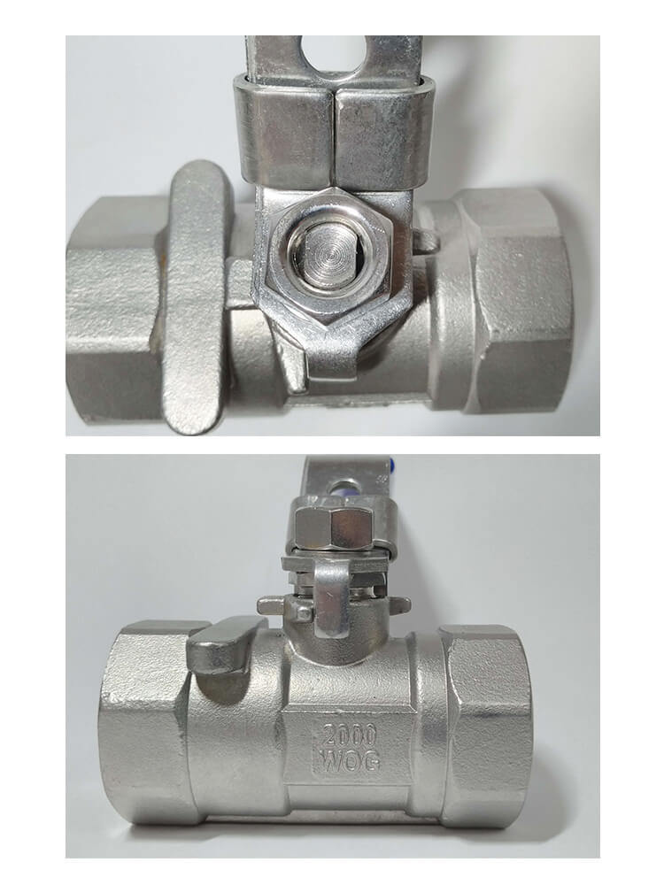 Densen Customized Stainless Steel 304 Silicon Sol Casting and Machining 1 PC Ball Valve