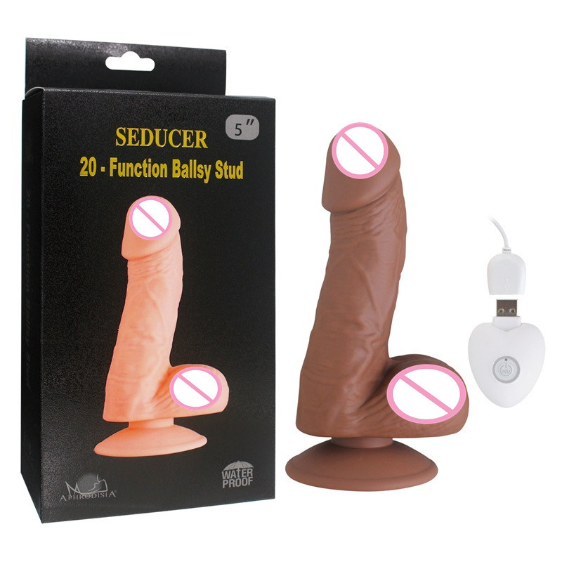 Huge Realistic Vibrator Rechargeable Sex Toy Anal Penis Dildo