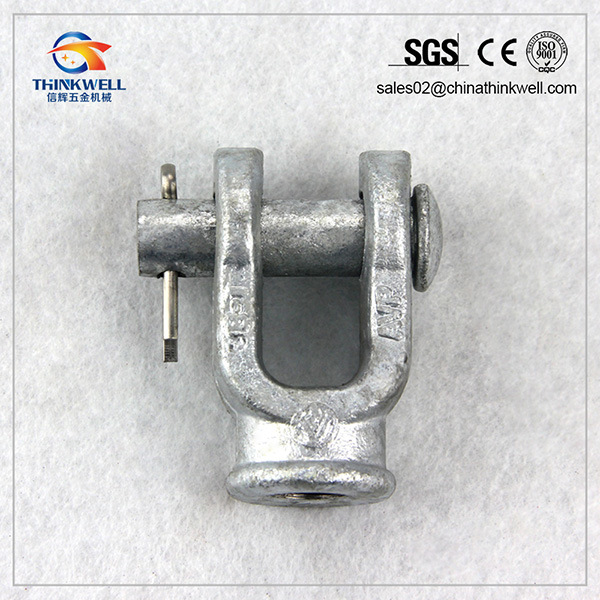 Forged Steel Pole Line Fitting Y Type Ball Clevis