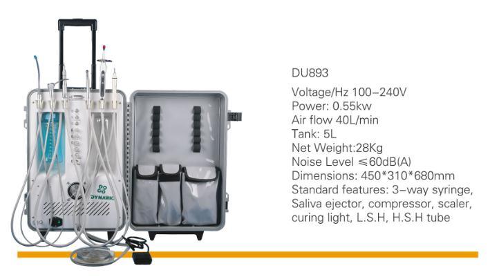 Portable Dental Unit with Scaler & Light Cure