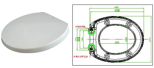 Ceramic Soft Close Hinge Sanitary Ware Toilet Seat