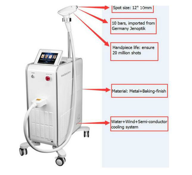 Professional Medical Portable 808nm for Permanent Hair Removal
