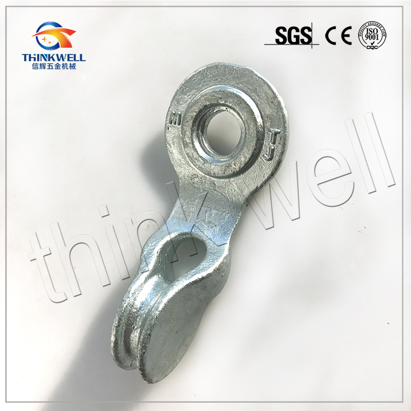 Forged Steel Electric Power Fitting Single Strand Angle Eyelet