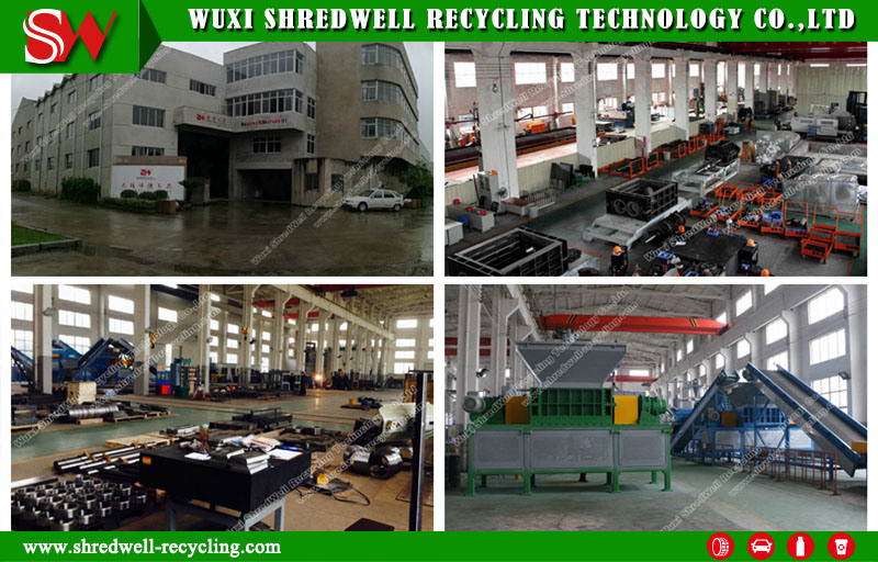 Double Shaft Municipal/Metal/Plastic Recycling Machine for Shredding