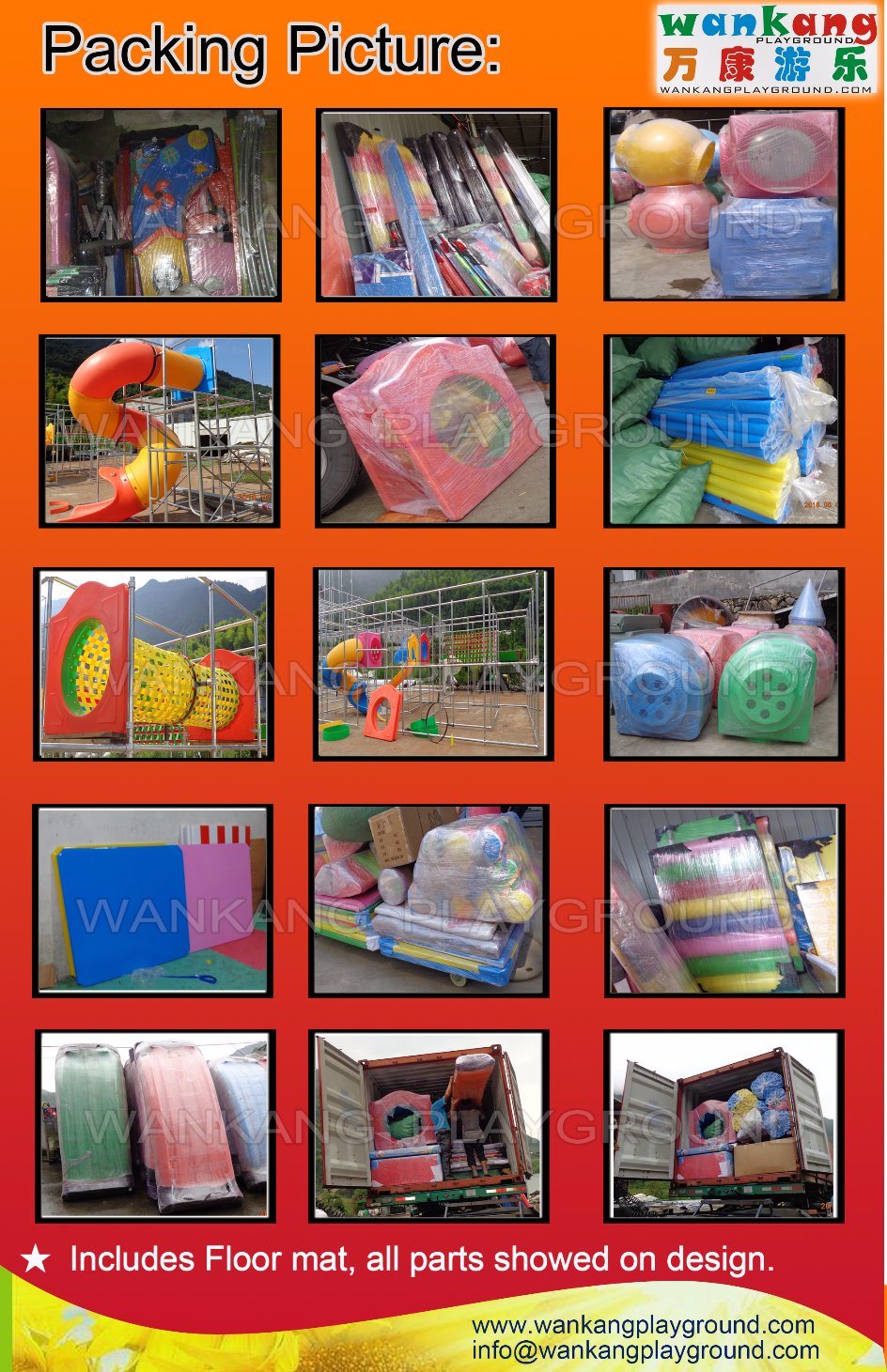 Free Design Indoor Amusement Soft Kids Playground Equipment (WK-G180418)