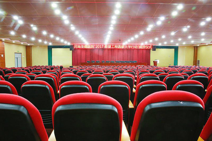 Plastic Material Theater Chair High School Classroom Furniture