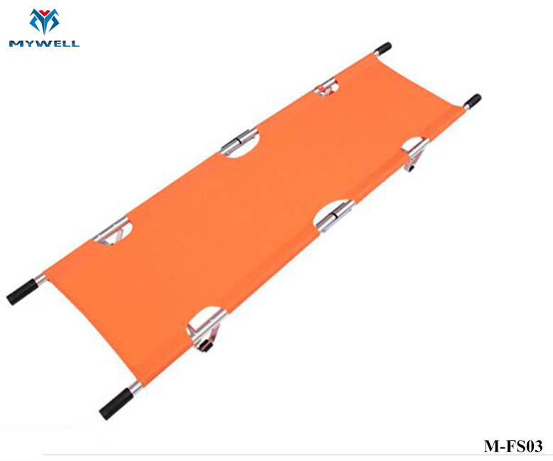 M-Fs03 Aluminum First Aid Folding Pole Emergency Stretcher