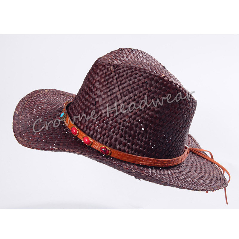 Widebrim Lady Summer Hat Paper Straw Panama Bucket Hat