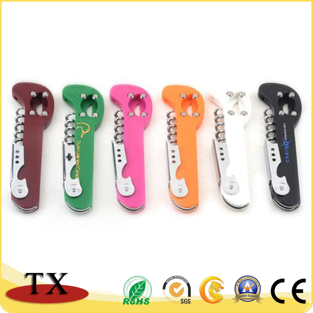 High Quality Stainless Steel Wine Corkscrew Opener for Promotion Gift