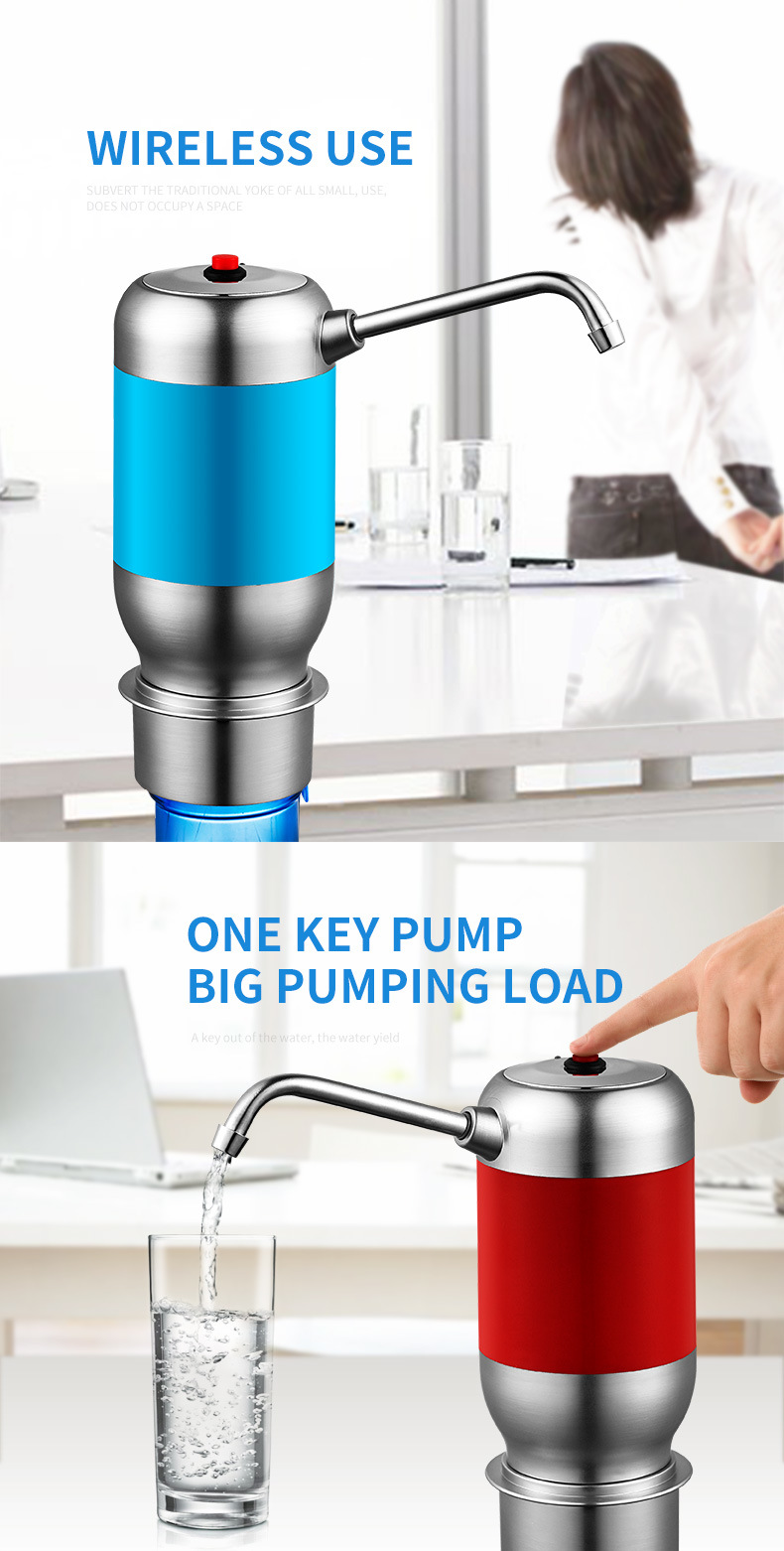 Rechargeable Electric Battery Mini Water Bottle Pump