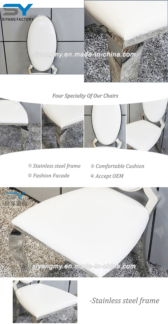 European Style Stainless Steel Dining Chair