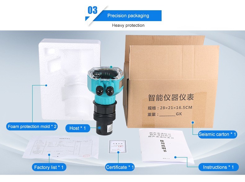 Wireless Ultrasonic Water Level Sensor Ultrasonic Tank Level Monitor