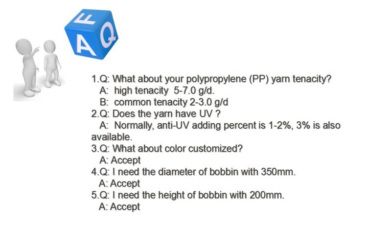 2500d Polypropylene/PP Filament Yarns Used for Sewing Woven Bag