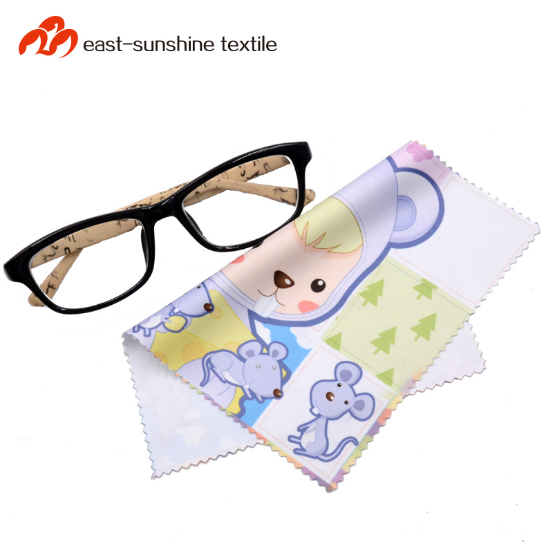 OPP Packing Round Microfiber Glass Cleaning Cloth for Eyeglasses