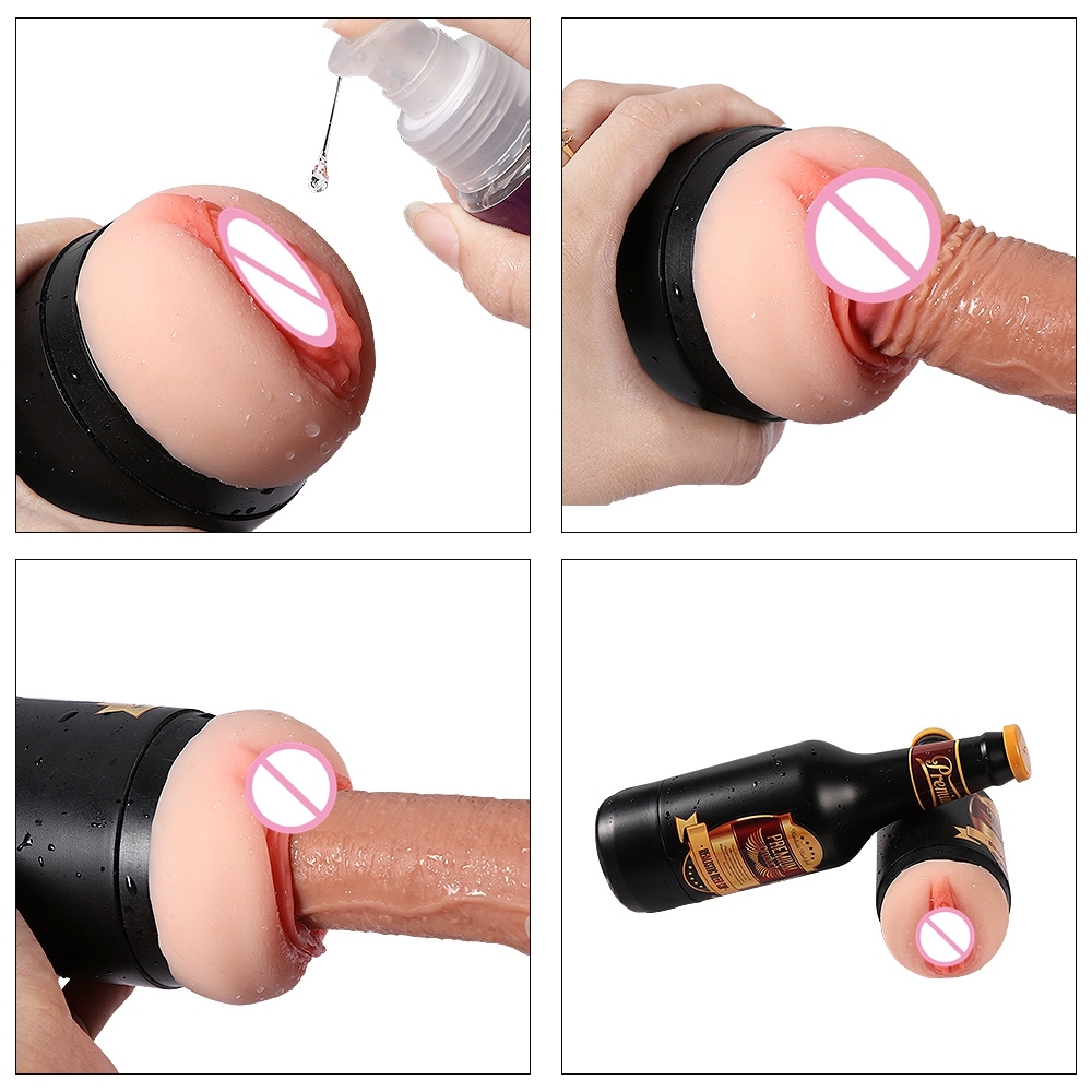 Hot Beer Bottle Shaped Male Masturbation Cup Sex Toy