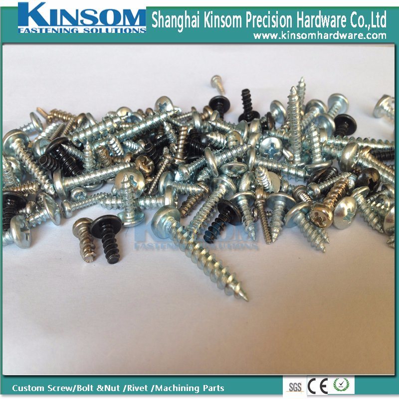 Custom Wood Drywall Fasteners Step Six Lobe Self-Tapping Screw with Zinc Coating