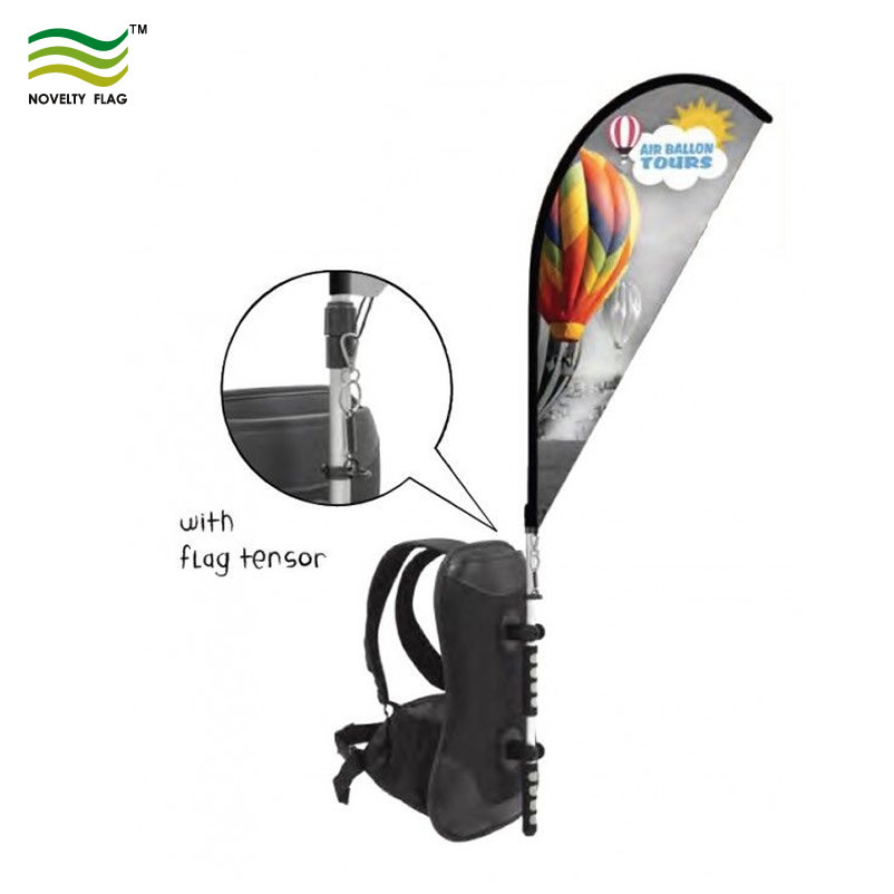 Outdoor Advertising Banner Teardrop Backpack Flag