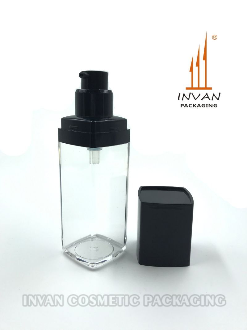 Classic Square Cosmetic Bottle 60ml Plastic Bottle Lotion Bottle Airless Bottle Acrylic Bottle