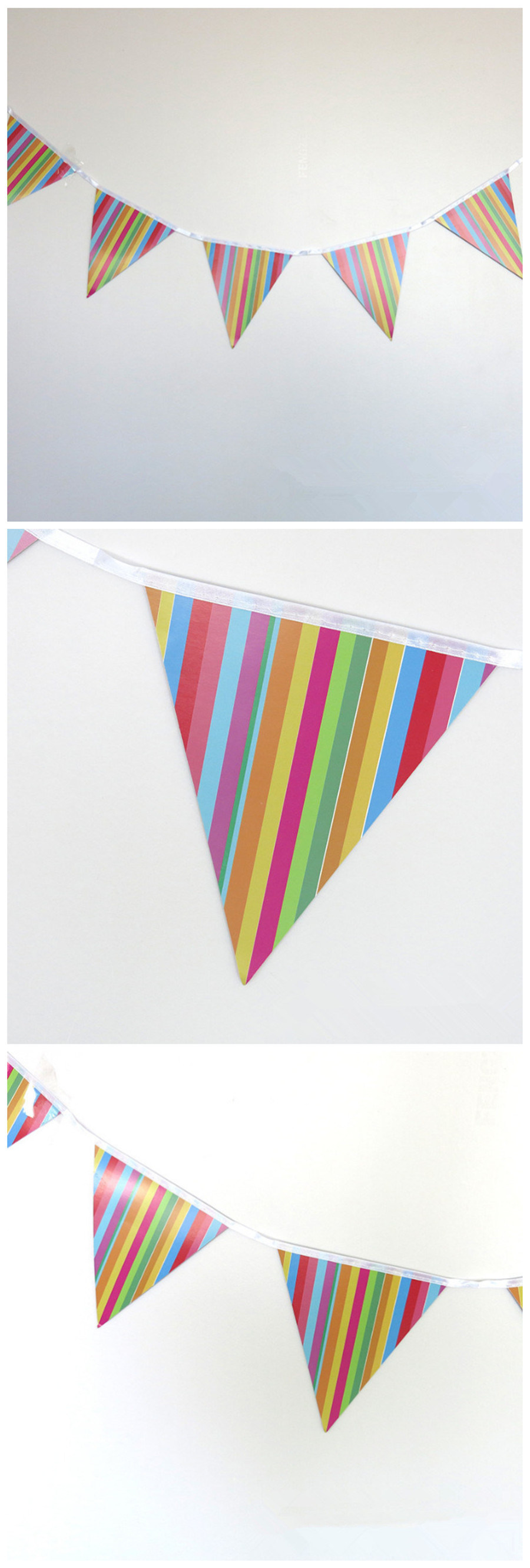 Wholesale Professional Birthday Bunting Paper String Flag